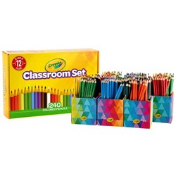 Crayola Coloured Pencils Classroom Set, Pack of 240