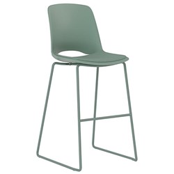 Klever Rise Bar Stool With Seat Pad Green