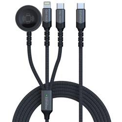Promate 5-in-1 Multi Connector Charging Cable 1.5m