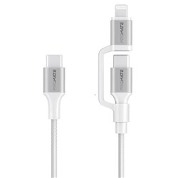 Promate USB-C 60W MFi Certified Sync & Charge Cable 1.2m White