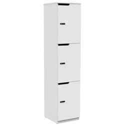 Knight Cubit 3 Door Locker White