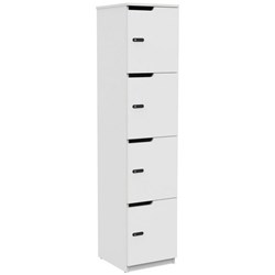 Knight Cubit 4 Door Locker White