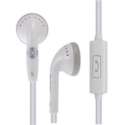 Moki Stereo Earphones and Microphone White