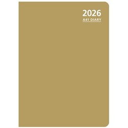 OfficeMax A41 1/2 Hour Appointments Diary A4 1 Day Per Page 2026 Gold