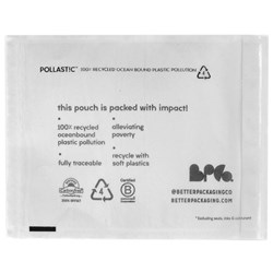 POLLAST!C Ocean Bound Plastic Labelopes Medium 230x150mm, Pack of 500