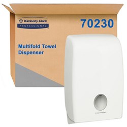 Kimberly-Clark Professional Aquarius Double Multifold Towel Dispenser (70230) White