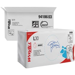 WypAll L30 Embossed Wipers (94186) Blue, Carton of 10