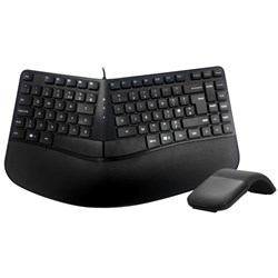 ACC “A” Shape Compact Contour Keyboard with Wireless Curved Mouse Combo