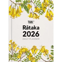 Tuhi B51 Bilingual Diary Day Per Page Rataka 2026 Kowhai Flower