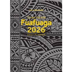 Tuhi A51 Bilingual Diary Day Per Page O Aso Ma Ona Fuafuaga 2026 Black