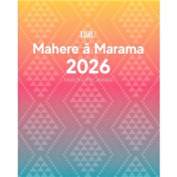 Tuhi Standard Bilingual Diary Monthly Planner Mahere &#257; Marama 2026 Rangi