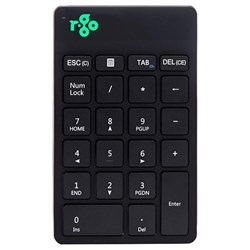 R-Go Numeric Bluetooth/Wireless Keypad Black