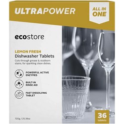ecostore Ultra Power Dishwasher Tablets, Pack of 36