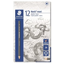 Staedtler Noris Club Maxi 2B Graphite Pencil, Pack of 12