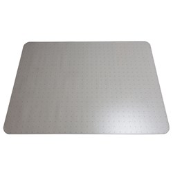Advance Matting Underlay Polycarbonate Chair Mat Rectangle With Spikes 900x1200mm Clear