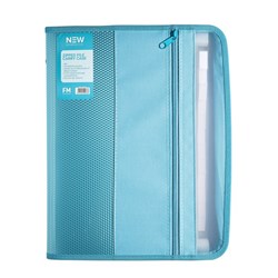 FM New Gen A4 Expanding File 13 Pockets with Zip Ocean Blue