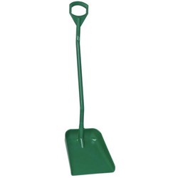 Vikan Ergonomic Shovel Long Handle Large Blade Green