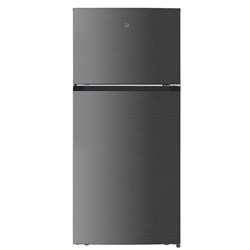 Nero Freestanding Stainless Steel Fridge Freezer 480L Black
