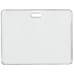 Vinyl Secure Heavy Duty Landscape ID Card Pouch 90x63mm Clear, Box of 100