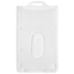 Flexible Long Life Portrait ID Card Holder 54x86mm Clear