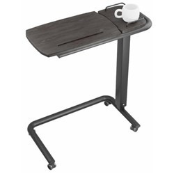 Icare Over Bed Table C Shape Base Charcoal