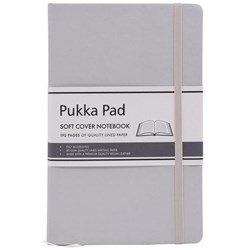 Pukka Signature Soft Cover Notebook Lined 130x210mm Oatmeal