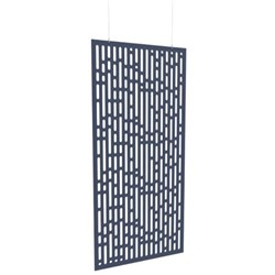 Boyd Acoustic Hanging Carved Panel 1200mm Downpour Navy Peony