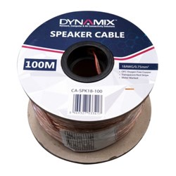 Dynamix 18AWG PCV Speaker Cable 100mm