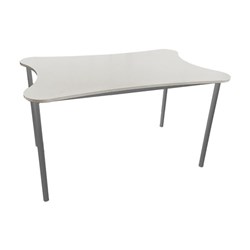 SitRite Bone Shaped Group Table Grey/Silver