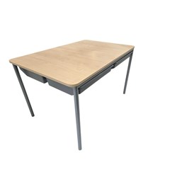 SitRite Deluxe Group Table With Tote 1800mm Maple/Silver