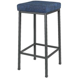 SitRite Standard Stool 660mm Black Frame Poly Fabric/Blue 