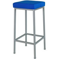 SitRite Standard Stool 660mm Silver Frame Poly Fabric/Electric Blue