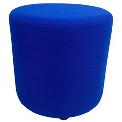 SitRite Ottoman Round 450mm Poly Fabric/Electric Blue