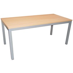 SitRite Kitset Boardroom Table 2400x1200mm Maple/Silver