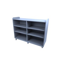 SitRite SL17 Mobile Shelf Unit 1200x400x900mm Grey