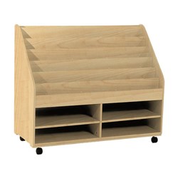 SitRite SR1 Book Display Unit 1200x500x970mm Maple