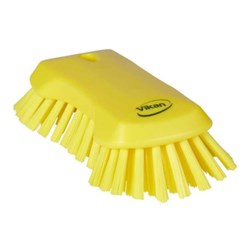 Vikan XL Solid Hand Brush 230mm Yellow