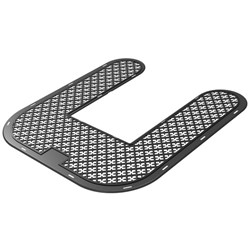 U Shape Floor Mat for Floor Mounted Toilet with Backing Refill Ocean Mist