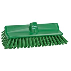 Vikan High-Lo Stiff Bristle Brush 265mm Green