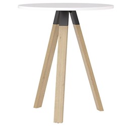 Ligna Bar Leaner 900mm Round Oak/White