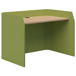 Sonic Focus Desk 850x1200x800mm Banana Green/Classic Oak