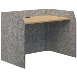 Sonic Focus Desk 850x1200x800mm Marble/Classic Oak