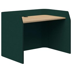 Sonic Focus Desk 850x1200x800mm Peacock Green/Classic Oak