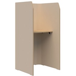 Sonic Focus Standup Workpod 1800x900x900mm Natural/Classic Oak