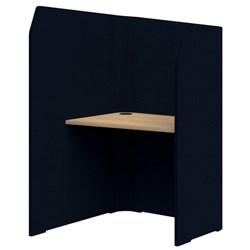Sonic Mini Focus Standup Pod 1300x900x1000mm Dark Blue/Classic Oak