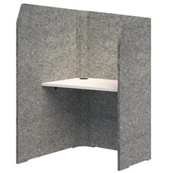 Sonic Mini Focus Standup Workpod 1300x900x1000mm Marble/Snow