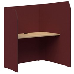 Sonic Focus Pod 1500/1300x1200x1000/625mm Maroon/Classic Oak