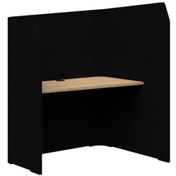 Sonic Focus Pod 1500/1300x1200x1000/625mm Black/Classic Oak