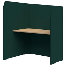 Sonic Focus Pod 1500/1300x1200x1000/625mm Peacock Green/Classic Oak