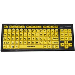 Accuratus Keyboard Bluetooth Monster2 Vision Assist Yellow